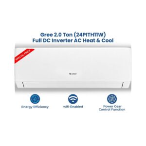Gree 2 Ton (24PITH11W) Full DC Inverter, R-410 New Model Split AC
