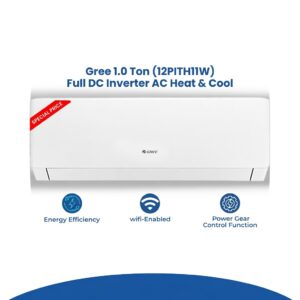 Gree 1 Ton (12PITH11W) Full DC Inverter,R-410 New Model Split AC