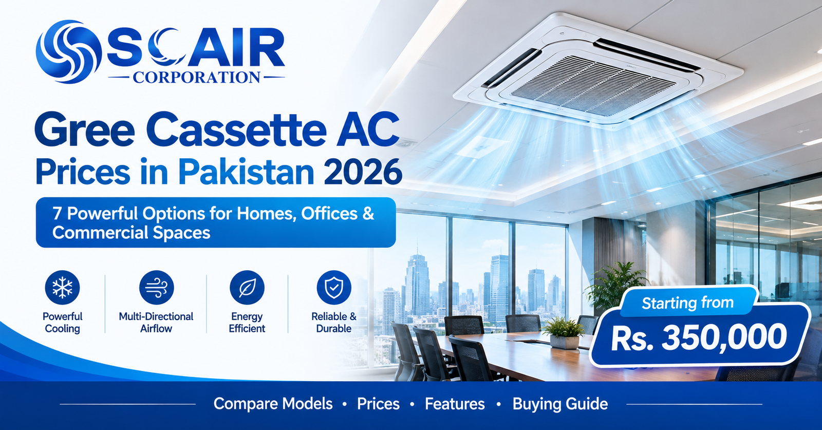 Gree Cassette AC Prices in Pakistan (2026)